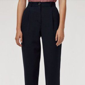Aritzia Little Moon Bellis Pants—Navy Blue